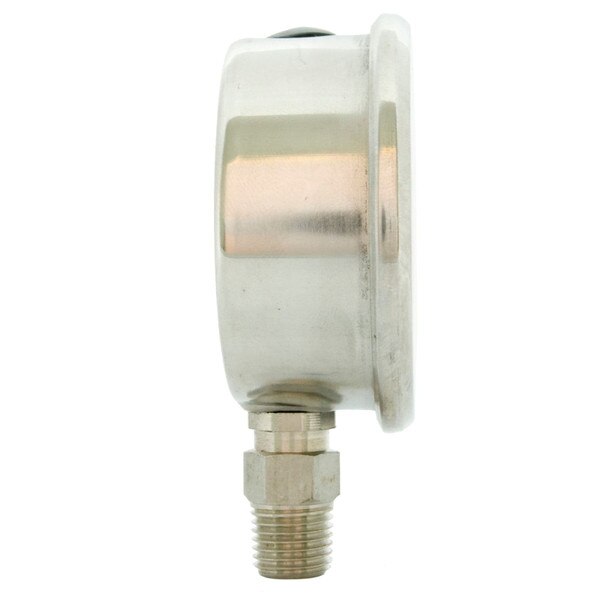 2-1/2" All Stainless Steel Oil Filled Pressure Gauge - 1/4" NPT Lower Mount