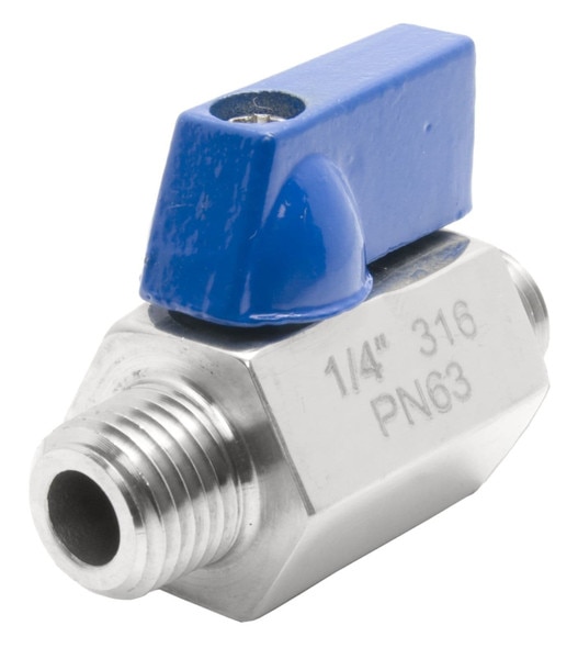 Stainless Steel (316) Mini Ball Valve - MxM NPT