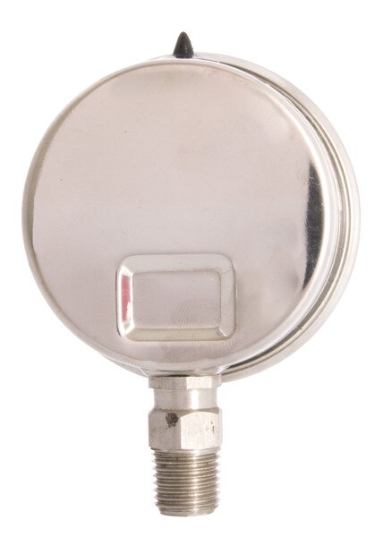 2-1/2" Face Vacuum Gauge Oil Filled All Stainless Steel Lower Mount