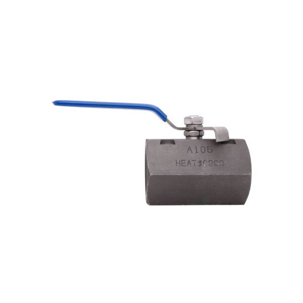 Carbon Steel Standard Port Ball Valve, NACE, RPTFE, 2,000PSI, Hex Bar stock, FxF NPT