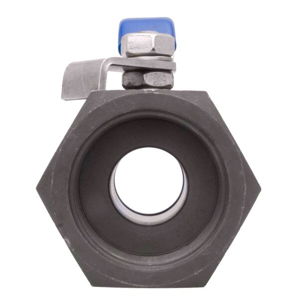 Carbon Steel Standard Port Ball Valve, NACE, RPTFE, 2,000PSI, Hex Bar stock, FxF NPT