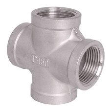 Cross Tee Stainless Steel (304), 150 lbs. Class