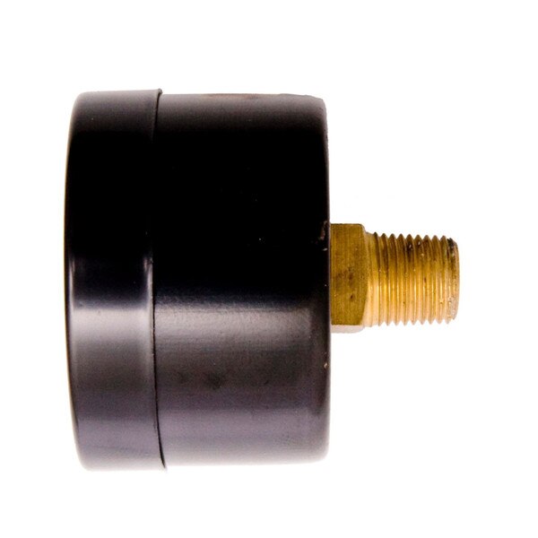 Dry Utility Vacuum Gauge, WOG, Black Steel Case, NPT Connection, Center Back Mount