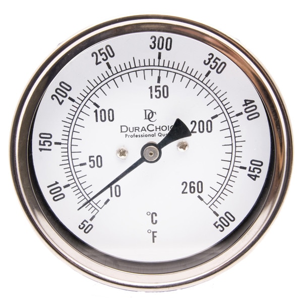 Industrial Bimetal Thermometer 3" Face - Stainless Steel Case w/Calibration Dial
