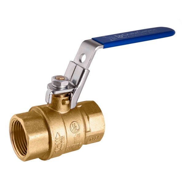 Lead-Free Brass Ball Valve Full Port w/ Locking Handle, UL FM CSA