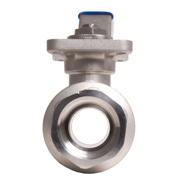 SS316 Ball Valve with high platform and direct mounting pad, 2pc full port,. 1000WOG, 14 NPT