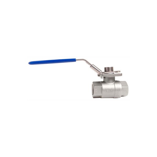Stainless Steel (316) Ball Valve - 2pc With Mounting Pad, 1000PSI