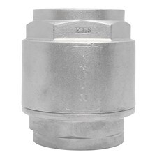 Stainless Steel (316) In Line Spring Check Valve, 200 PSI (WOG)