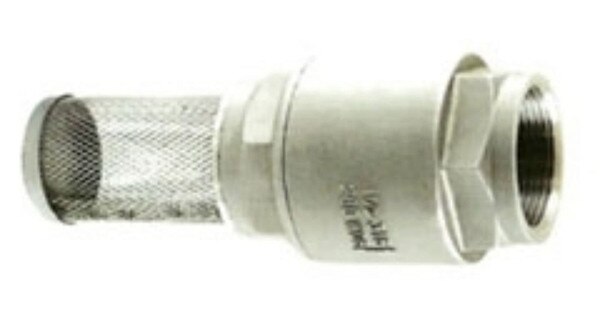 Stainless Steel (316) In-Line Spring Check Valve and Stainless Steel Filter - 2 Piece